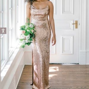 Revelry Skye Sequin Bridesmaid Dress